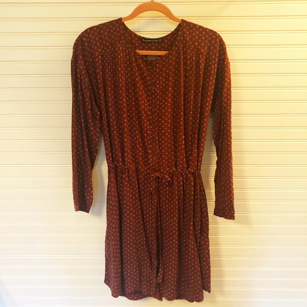 Abercrombie & Fitch Tie Waist Shirt Dress
